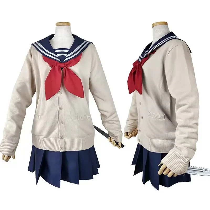 Мой герой Академии Косплей Костюм на Хэллоуин Аниме Boku No Hero Academia Himiko Toga JK Униформа