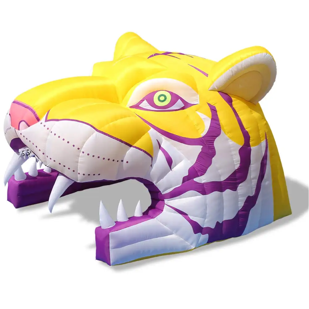 

Large Inflatable Tiger Tunnel Sport Football Tunnel Entrance with Air Blower for Event，Advertising，Exhibition Show(5.15x4.18mH)