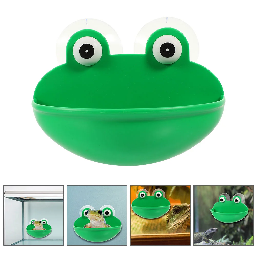 

Reptile Wall Dish Habitat Gecko Water Cup Feeder Platform Holder Bowl Feeding Organzier Rest Pen Place Soap Mounted Amphibian