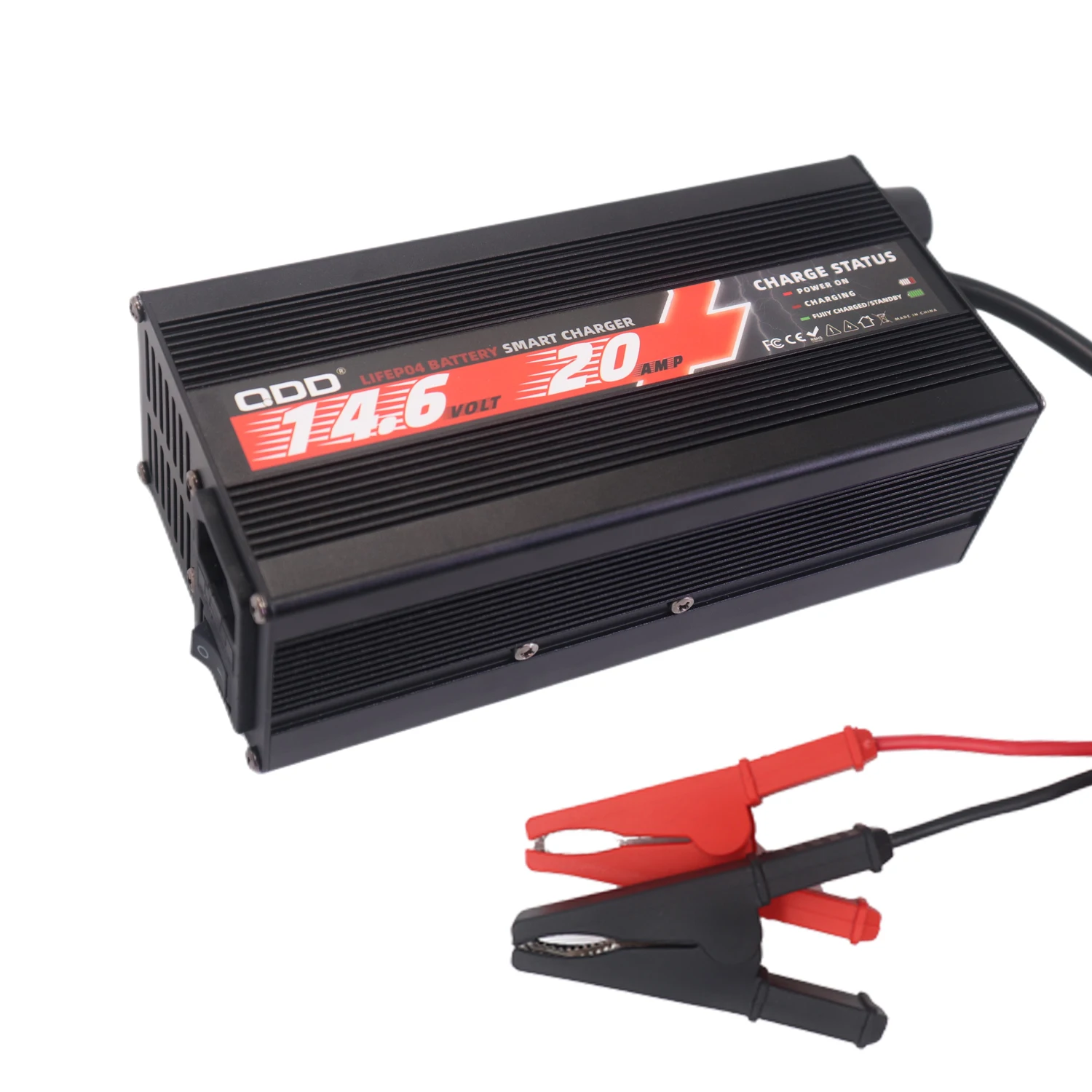 14.6V 20A LiFePO4 Battery Charger Suitable for 4S 12.8V Lithium Battery Pack Lithium Iron Deep Cycle Intelligent Charger