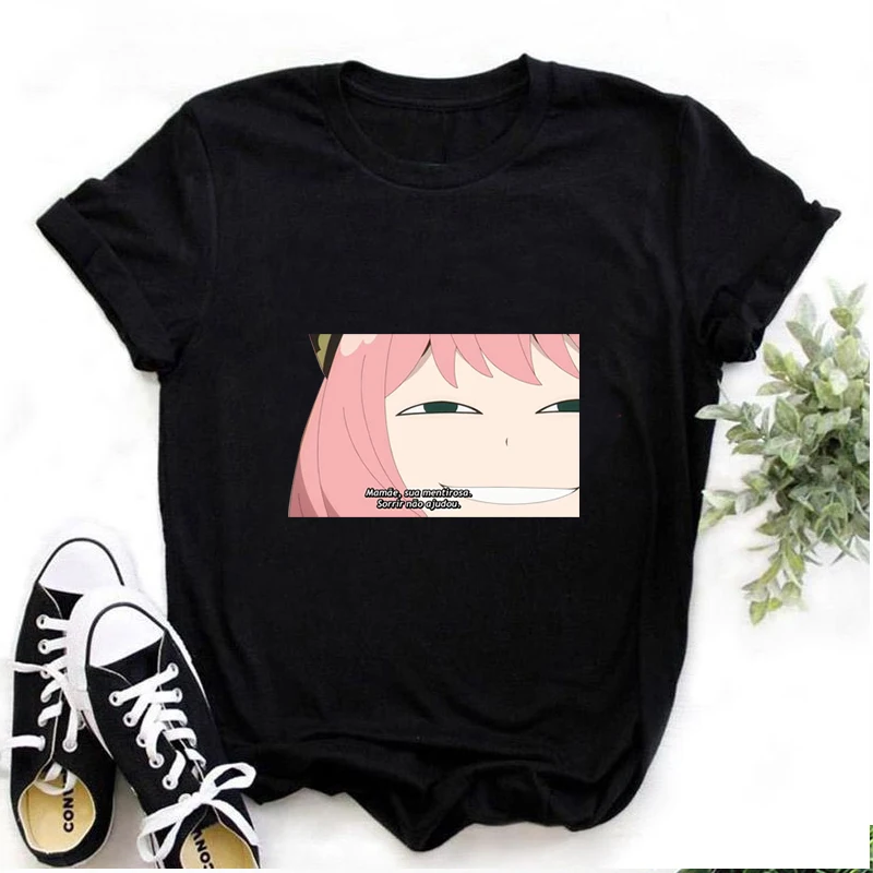 

Футболка мужская с забавным принтом семейства шпионов и аниме, модная рубашка с забавным принтом, Прямая поставка