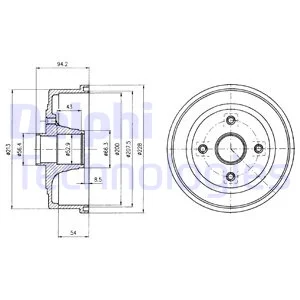 

DELPHI BF472 DRUM CORS A.C + ABS