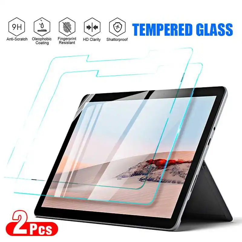 

2Pcs High Definition Protective Tempered Glass For Microsoft Surface Go Pro 4 5 6 7 Plus Screen Protector