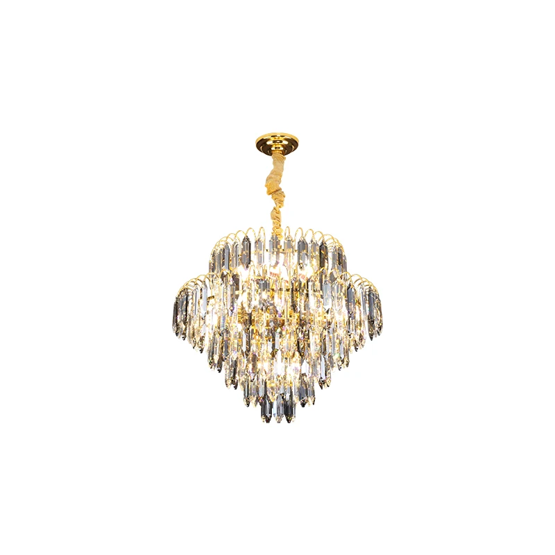 

Luxury Living Room Decoration Chandeliers Designer Transparent Crystal Lamp Master Bedroom Room Restaurant Hanging Light Fixture