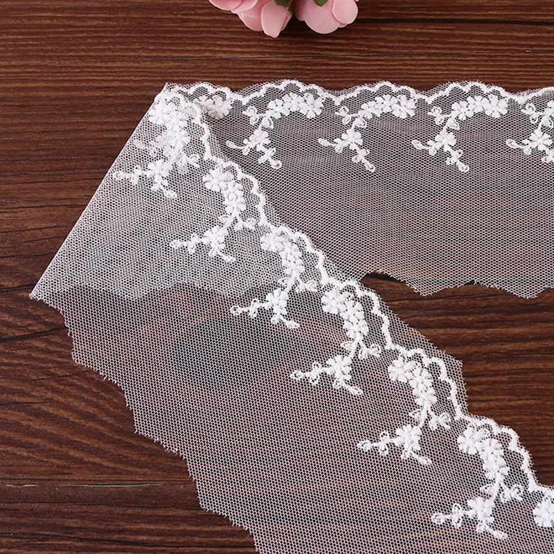 30-ярдовая Водорастворимая Молочная Шелковая Кружевная Вышитая Окантовка Для