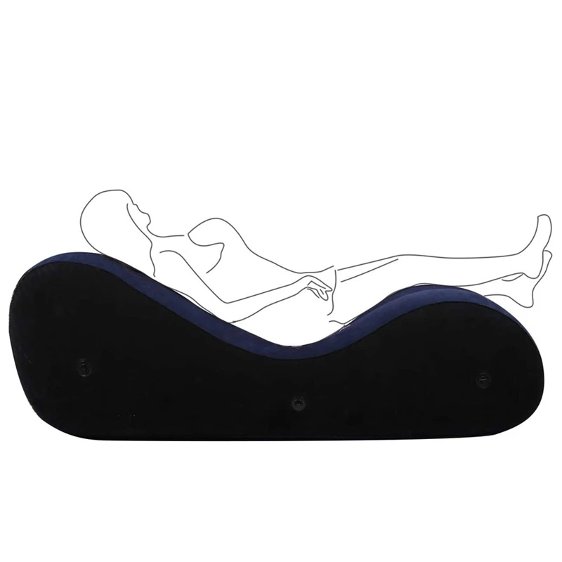 

Inflatable Sex Position Sofa With Handcuffs Leg Cuffs Yoga Chaise Lounge Relax Chair Air Pillow Portable Lounger For Couples