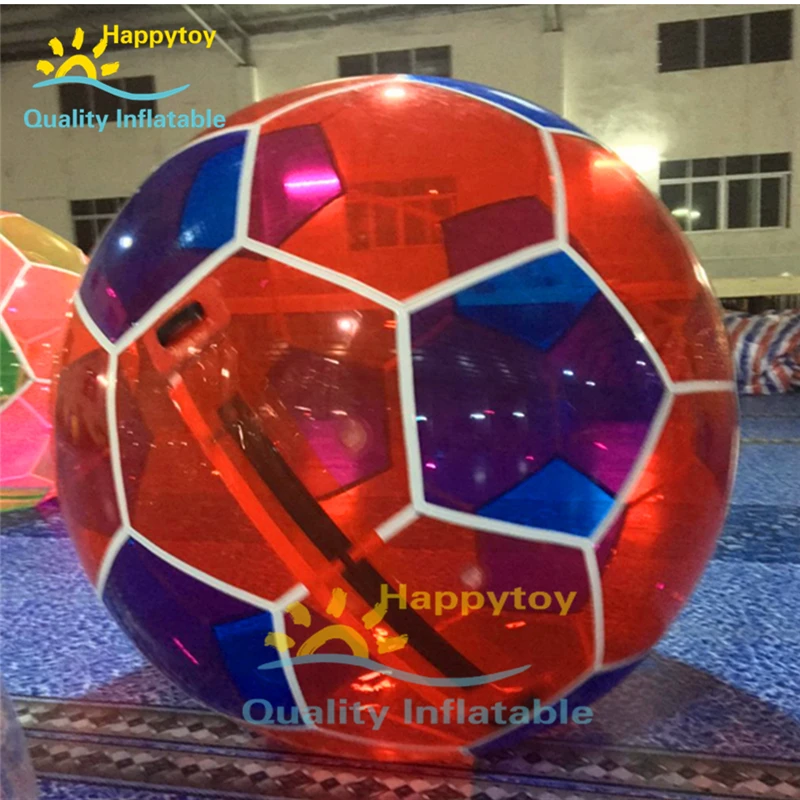 Прозрачный надувной шар в форме футбольного мяча для игр воде