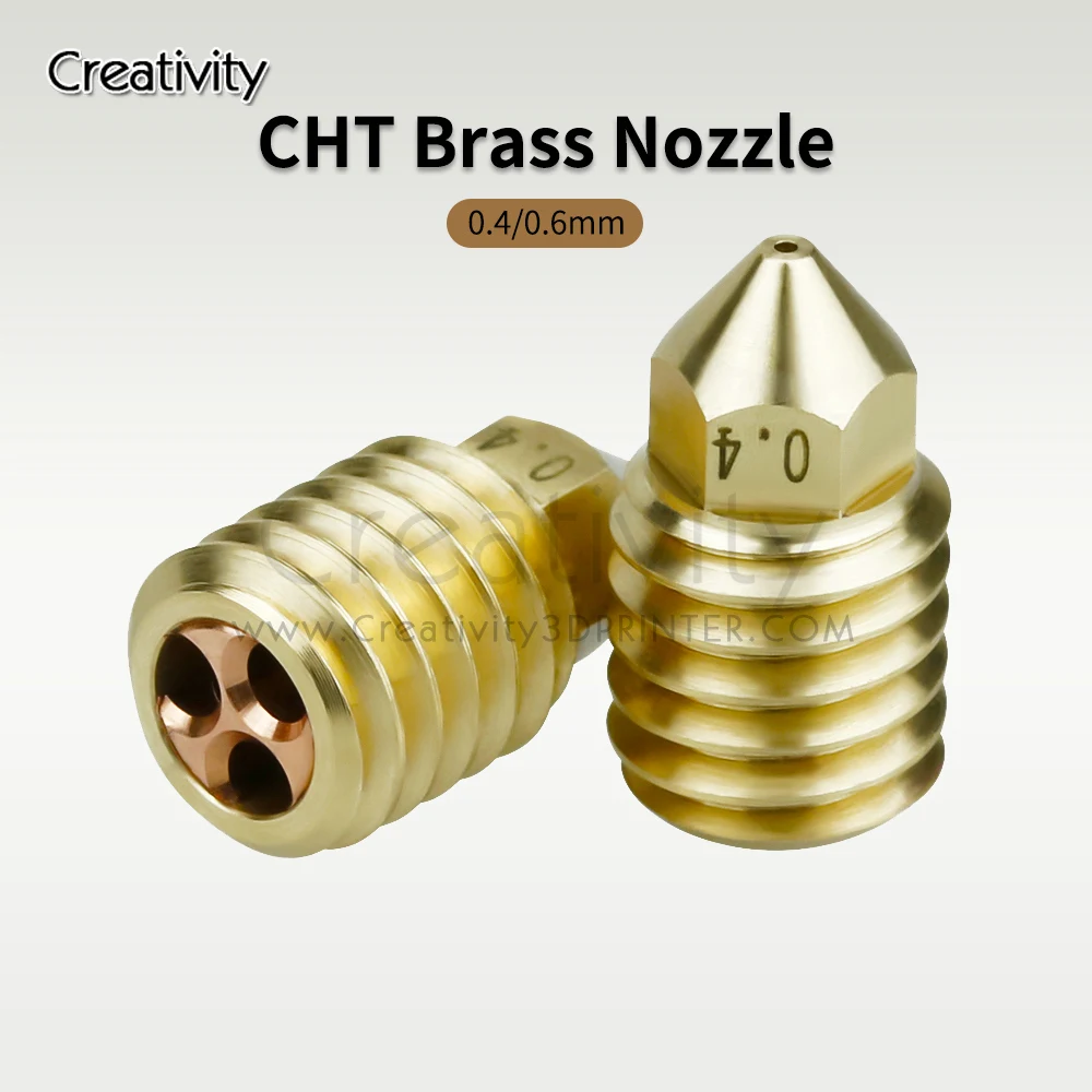 3D Printer Lab X1 CHT Brass High Flow Nozzle 500℃ Upgraded Heated Copper Plated Heater Block Repair Part For Lab X1&P1P 3D Printer Lab X1 CHT Brass High Flow Nozzle 500℃ Upgraded Heated Copper Plated Heater Block Repair Part For Lab X1&P1P