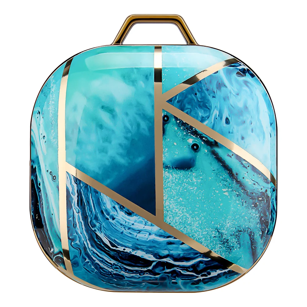 

Earphone Protective Case Anti Drop And Anti Loss Case Smooth Marble Hard Shell Shock Protection For Galaxy Buds Live/ Pro/2