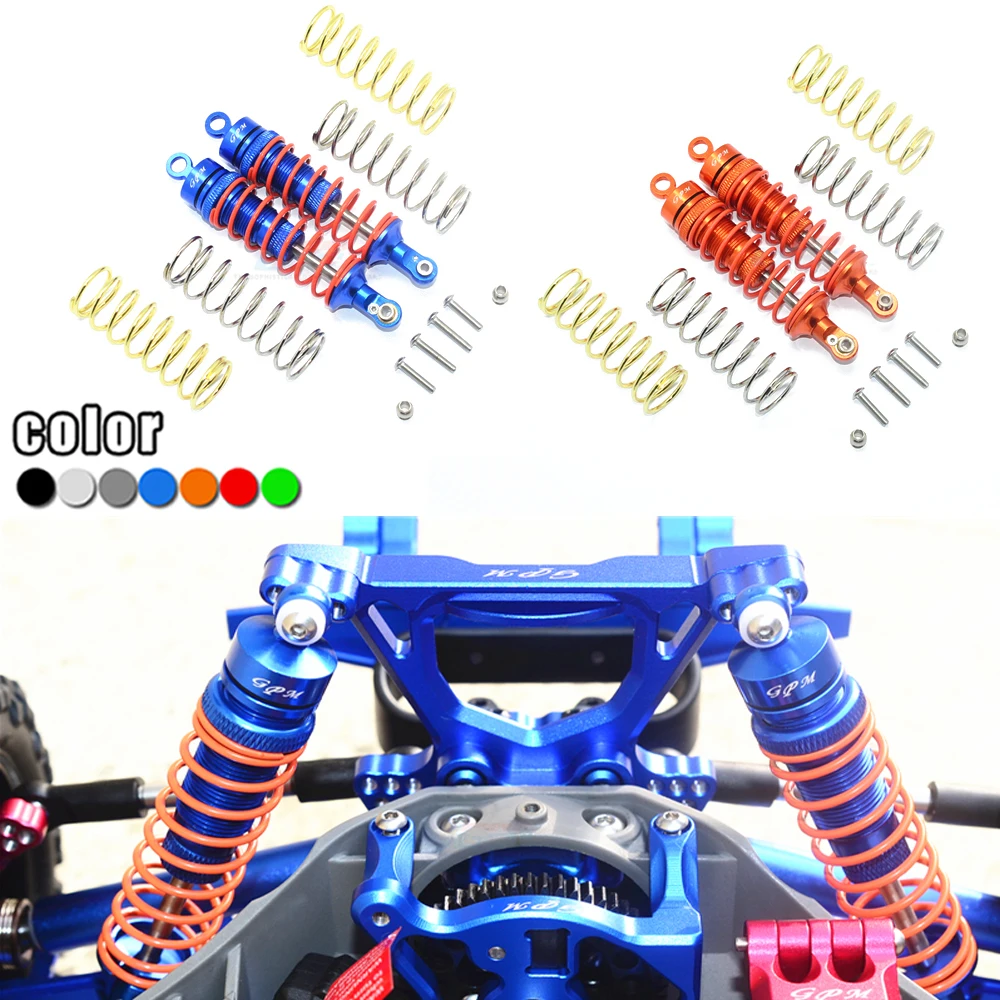 GPM металлический 102 мм толстый амортизирующий сердечник задний амортизирующий Задний амортизатор внешний вид для 1/10 нержавеющей стали Hoss Slash 4X4 VXL