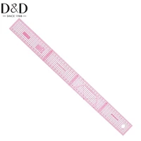plastic french curve ruler 55cm double side metric straight ruler yardstick patchwork cutting rulers for sewing pattern design