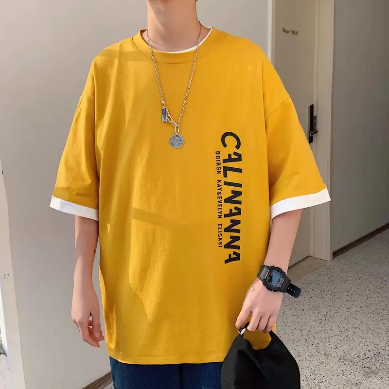 Фото Clearluv 2022 Harajuku мужские футболки с мультяшным принтом модные футболки Летние футболки с коротким рукавом Новые парные аниме одежда №2