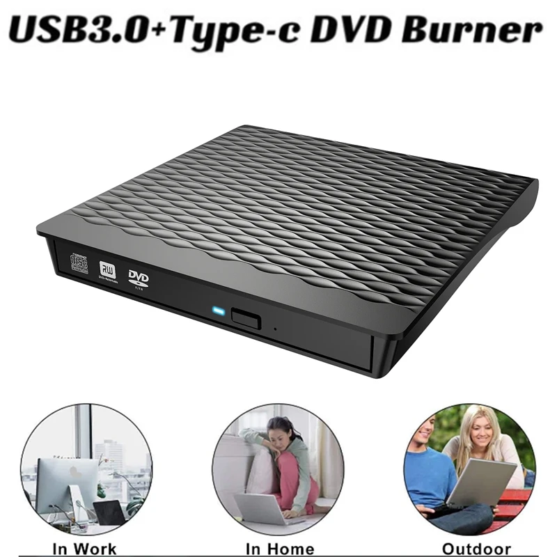 NEW-USB 3 0 внешний привод для дисков CD DVD TYPE-C оптический устройство записи ноутбука Mac