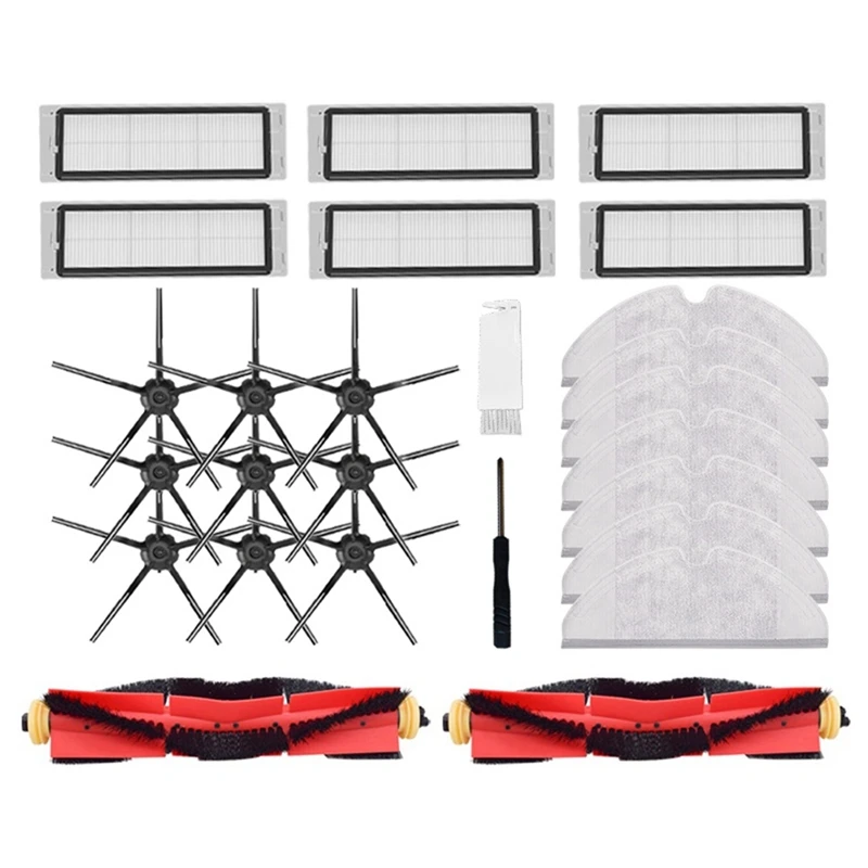 

For Roborock S5 Max S6 MAXV S6 E4 T6 Pure Vacuum Cleaner Accessory Mop Cleaning Cloth Main Brush HEPA Filter Parts