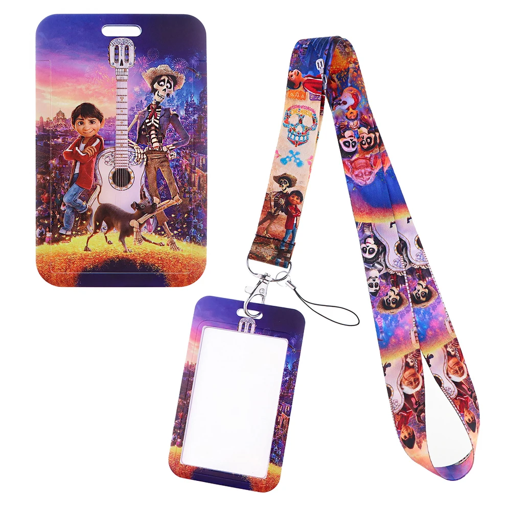 Брелок YQ1041 для ключей Disney Coco шнурок удостоверения личности держатель карт