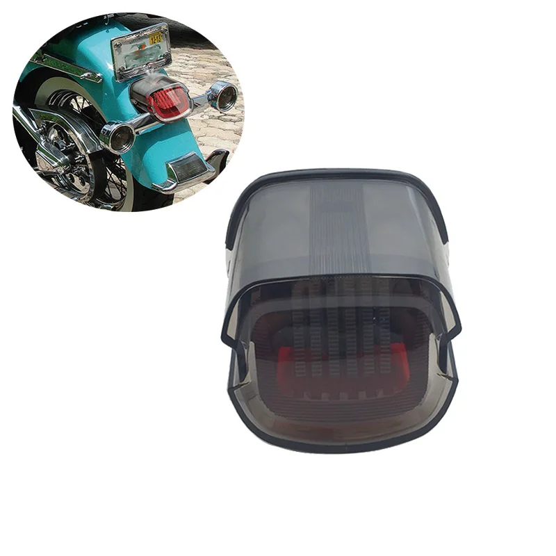 

1PCS Smoke/Clear Motorcycle LED Rear Brake Tail Light Turn Signal For Harley Sportster Dyna Softail Touring Road Glide Fatboy