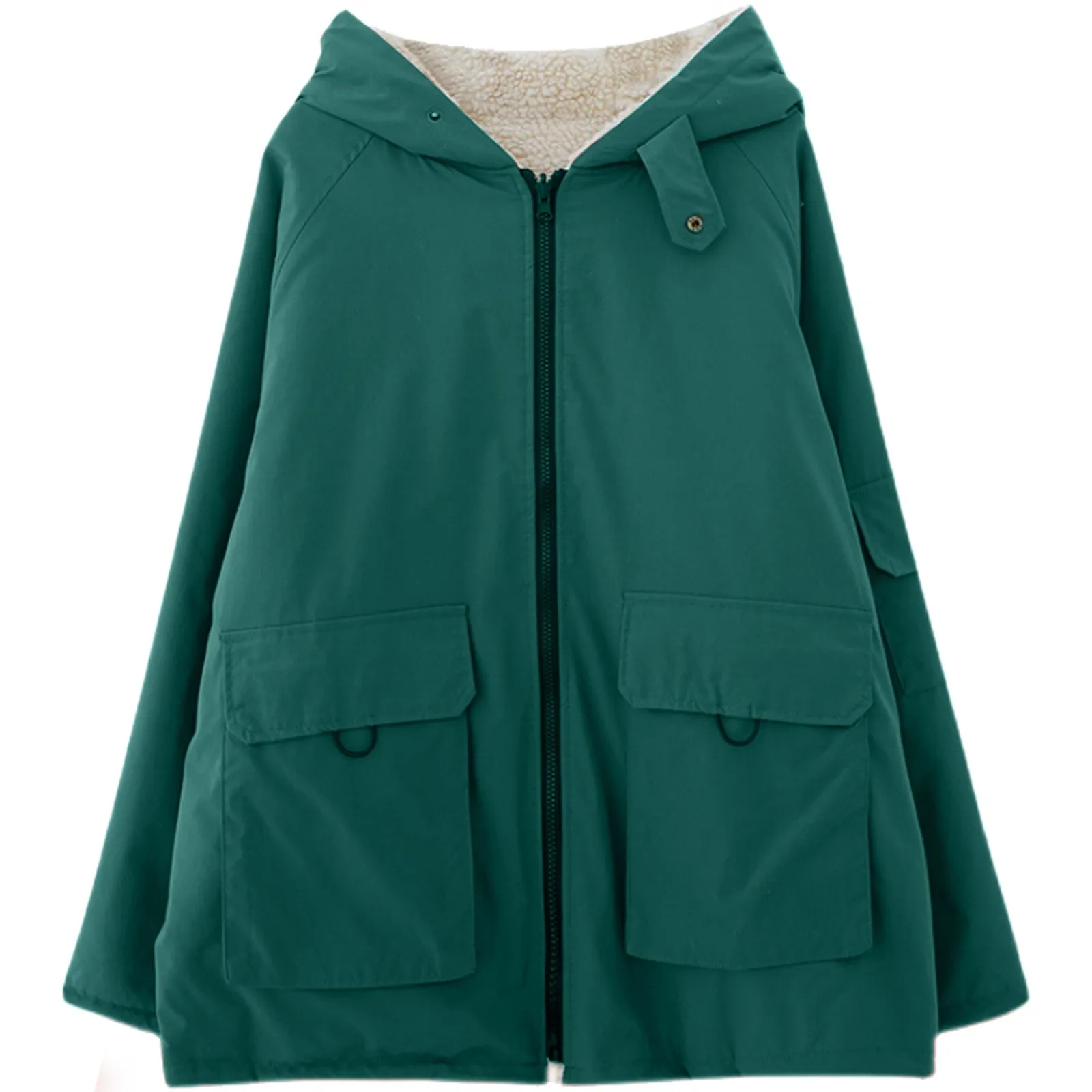 

Женская зимняя модная однотонная утепленная теплая пуховая куртка с хлопковой подкладкой Женская ветровка