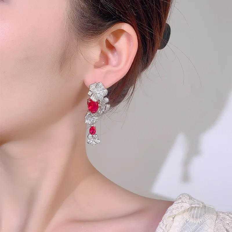 Серебряные серьги 925 пробы для женщин, серьги-кольца, серьги-гвоздики с черным, красным агатом, двойной шар, серебро 925 пробы, жемчужные серьги-гвоздики (art.: 3920cfa28bb03) - 3920cfa28bb03