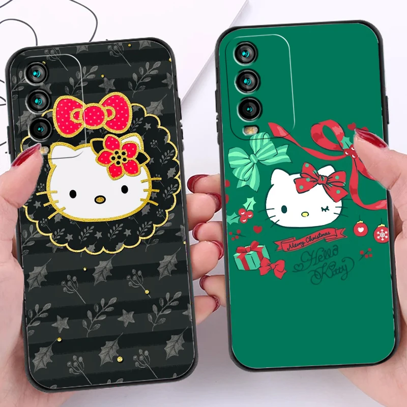 

Christmas Hello Kitty Phone Cases For Xiaomi Redmi Note 10 10 Pro 10S Redmi Note 10 5G Cases Funda Soft TPU Coque Carcasa