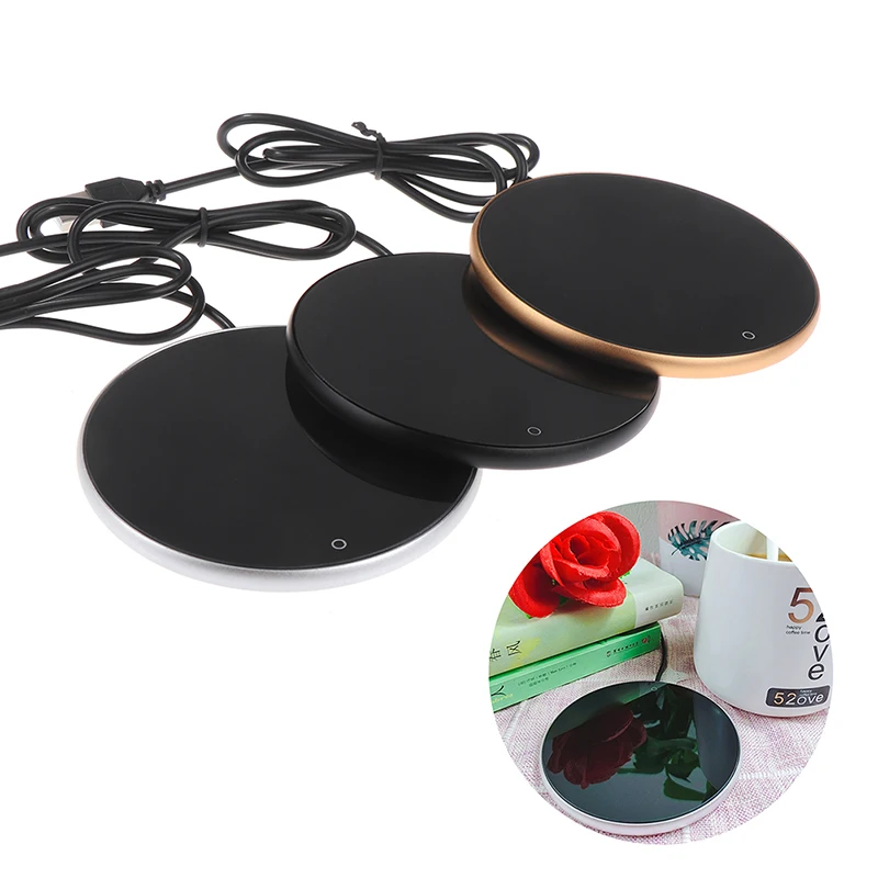 Мини-портативный USB-подогреватель чашек 3-ступенчатая кофейная кружка