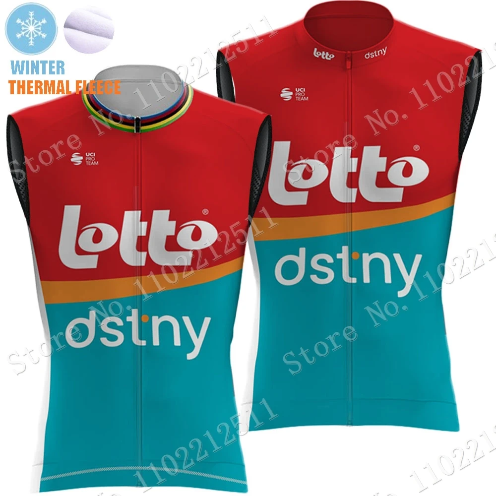 

Велосипедный жилет 2023 Lotto Dstny, командные зимние красные Джерси без рукавов, Велоспорт, Джерси, Мужская теплая велосипедная одежда, майка, жилет, одежда
