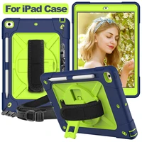 case for ipad 10 2 hand held shockproof full body cover handle stand cover for ipad new 9 7 mini 3 4 5 air 2 pro 9 7 tablet case