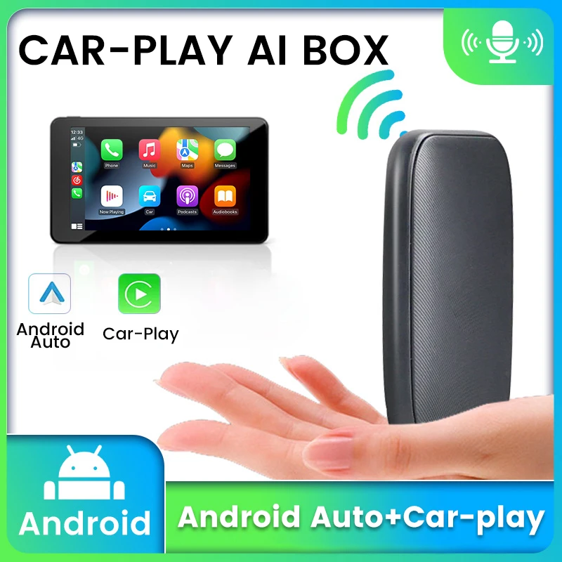 Интеллектуальный Автомобильный мультимедийный Android Авто AI декодер коробка GPS