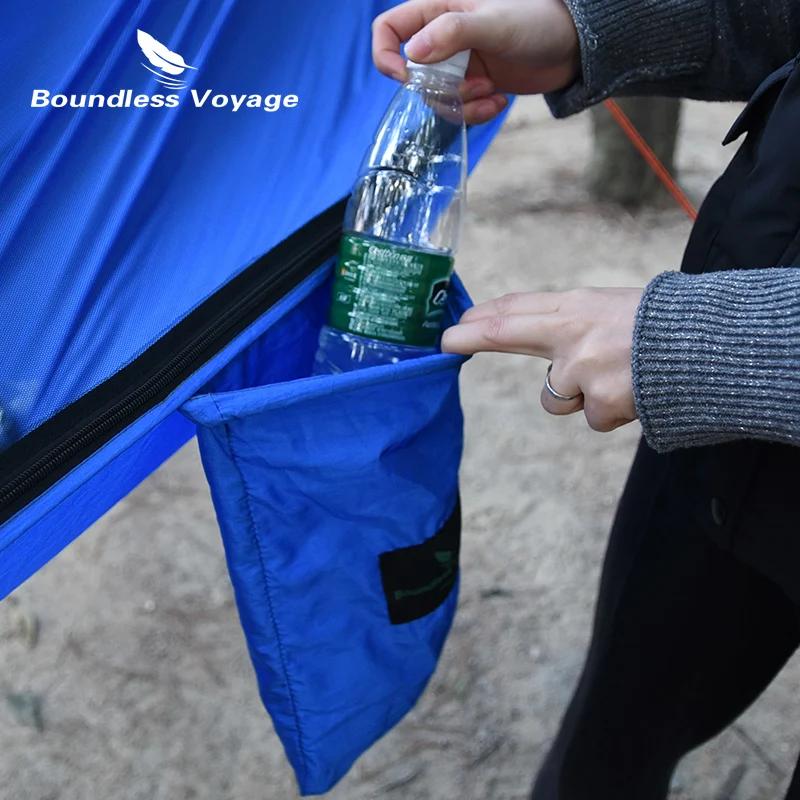 Boundless Voyage Camping Hammock with Tree Straps & Carabiners Outdoor Hanging Bed Swing Backyard Garden Hammock Anti Mosquitoes