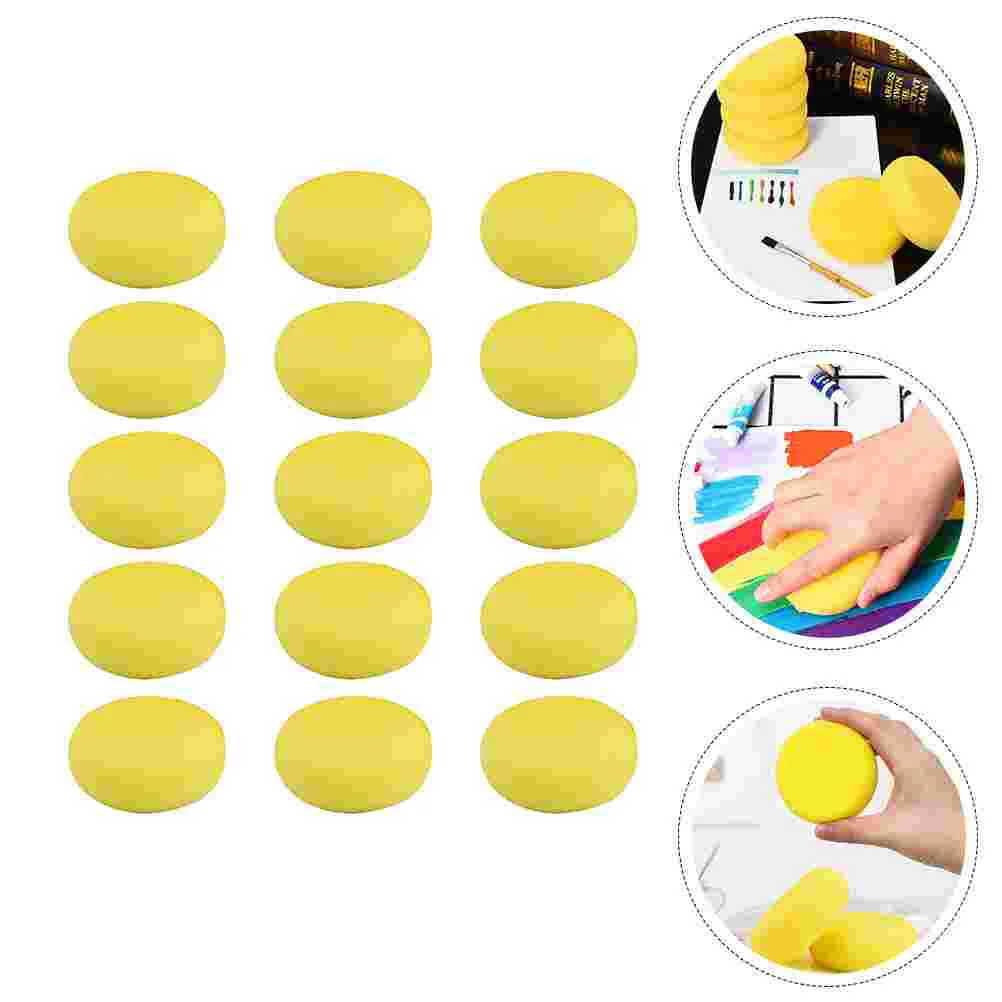 

50 Pcs Top Coat Baby Painting Sponge Sponges Car Synthetic Handicraft DIY Cleaning Kids Water Absorption Artist Watercolor