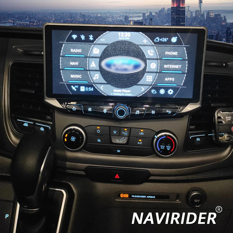 Автомагнитола для Ford Transit 350 2020 2021 Android 14 DSP мультимедийный проигрыватель 2 Din с