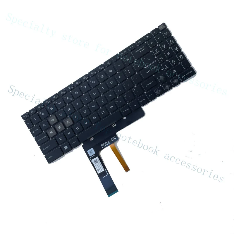 Фото Новая клавиатура с RGB-подсветкой A+ для MSI Pulse 15 B13VGK Pulse 15 B13VFK (MS-1585) US №5