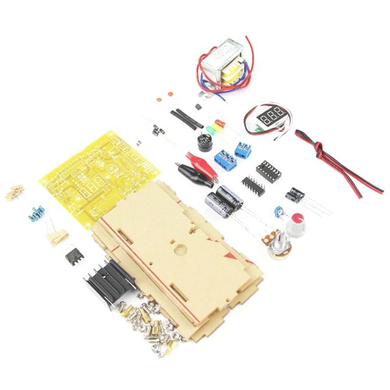 LM317 Adjustable Voltage Regulated Power Supply DIY Kit AC 220V Stabilized Laboratory EU Plug