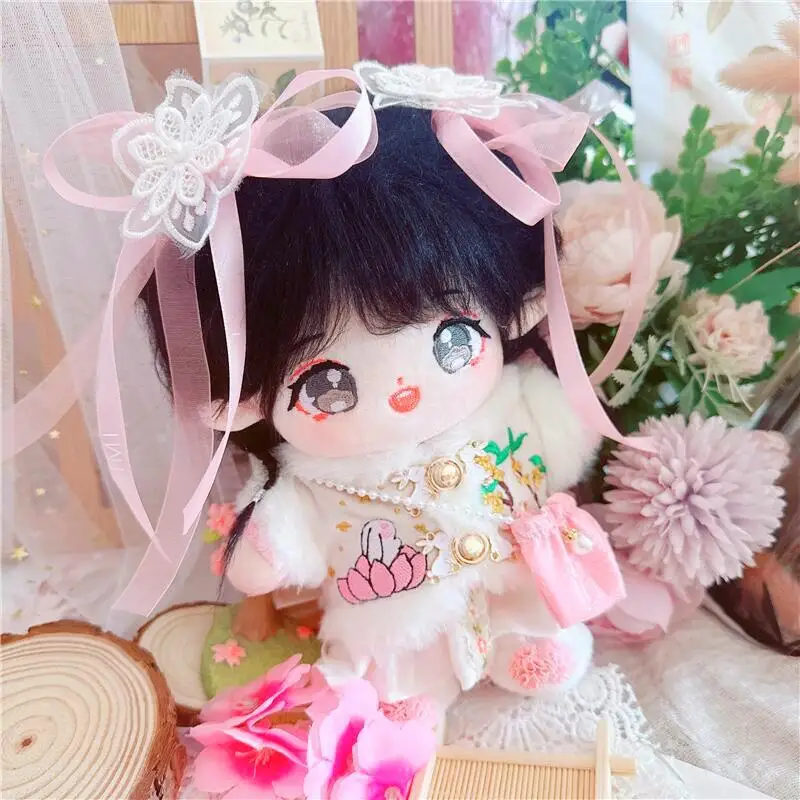 20CM Kawaii Star Doll Many Clothes Cosplay Costumes Dress Up Cute Plush Dolls Accessories Generation Kpop EXO Idol Dolls Toy