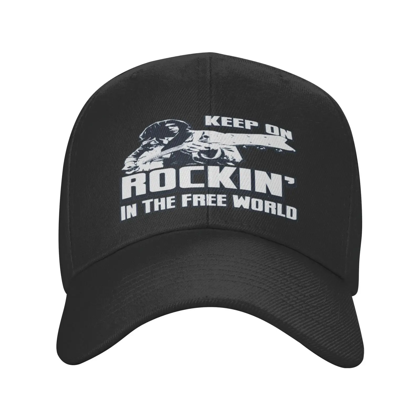 

Бейсболка Keep On rockin'нил для мужчин и женщин, неофициальная Кепка в свободном стиле, в стиле хип-хоп, кепка, берет, стильная мужская кепка s, Ковб...