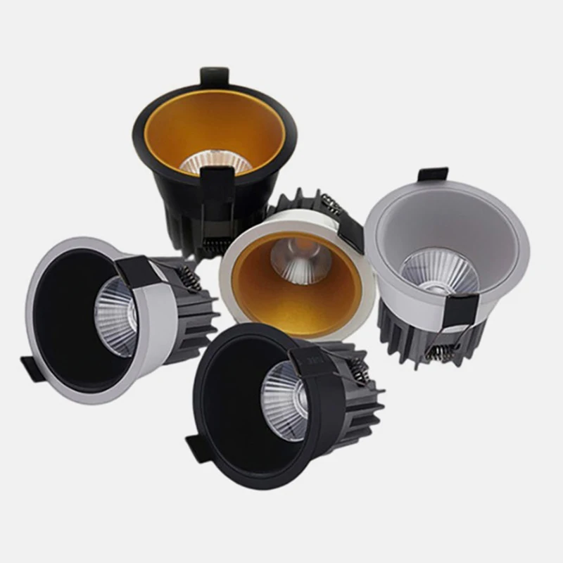 Приглушаемые антибликовые встраивасветодиодный светодиодные светильники COB 10