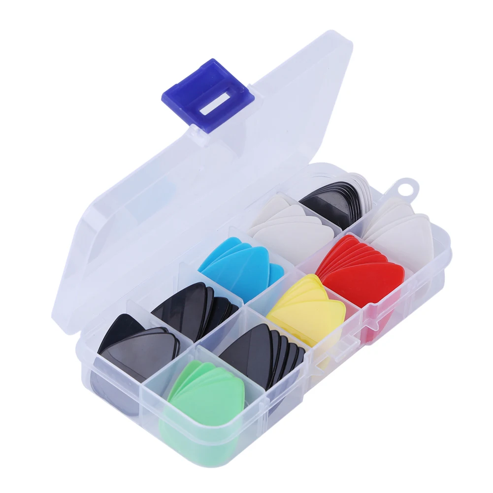 

Аксессуары для гитары Plectrum, внешние размеры 30/40/50 шт. с коробкой 0,46 мм/0,73 мм/0,81 мм/0,96 мм/1,0 мм