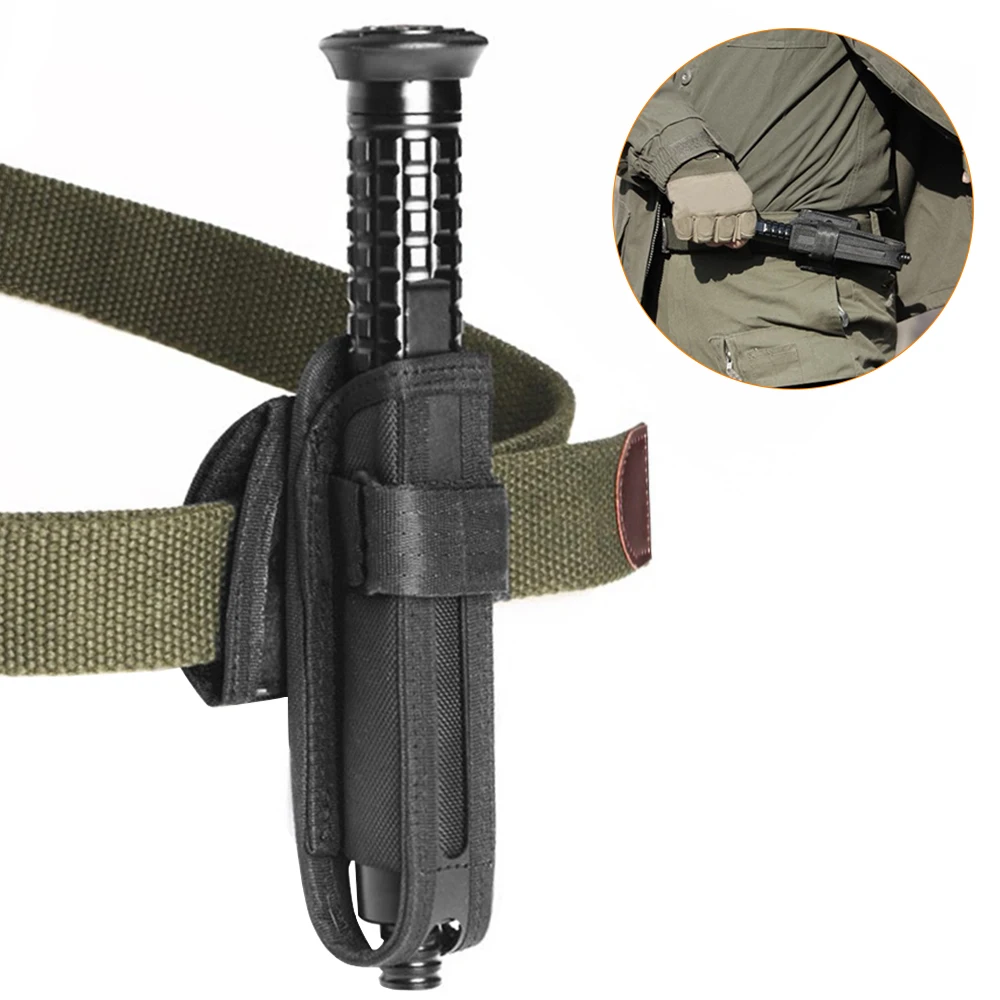 

Universal 360 Degree Rotation Baton Case Holster Holder Expandable Baton Case Telescopic Holster Outdoor Survival Tool for Hunt