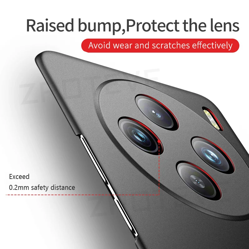 Чехол ZROTEVE для VivoX100 ультратонкий жесткий матовый чехол из ПК Vivo X100 X90 Pro Plus VivoX90 X 100