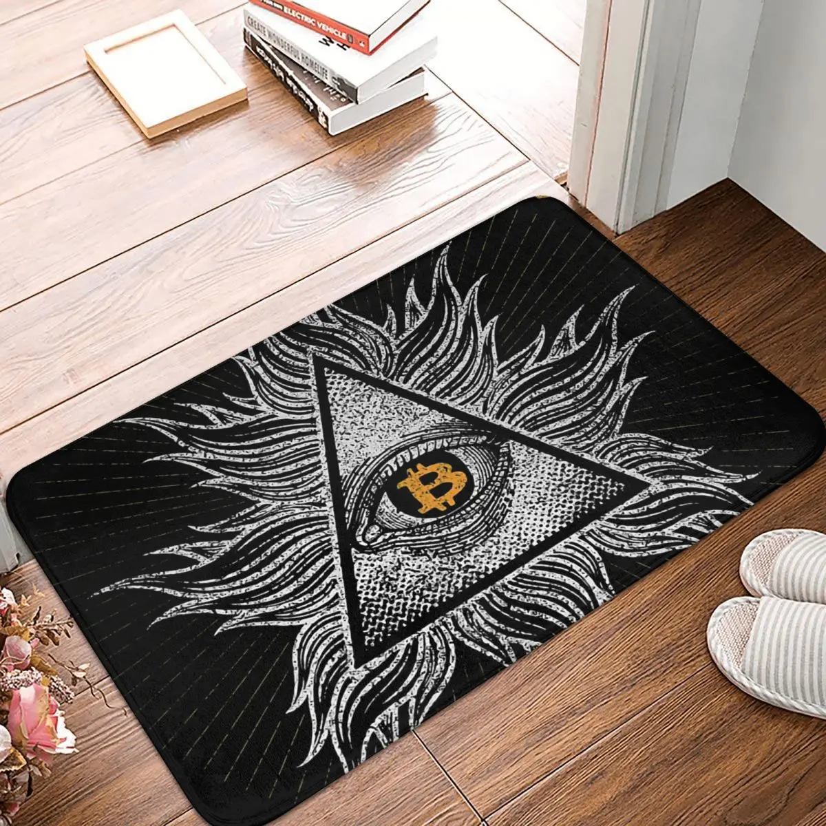 

Bitcoin Cryptocurrency Non-slip Doormat In Bitcoin We Trust Bath Bedroom Mat Prayer Carpet Home Pattern Decor