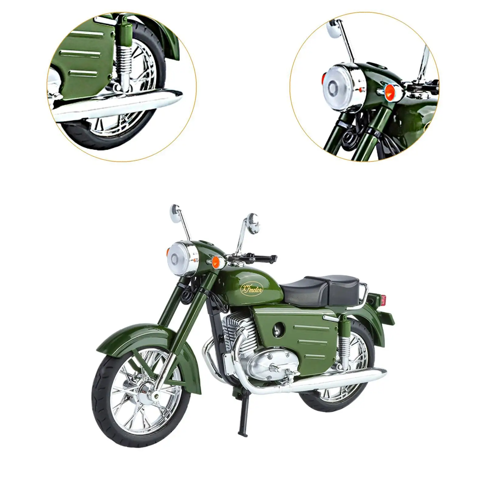 Металлическая модель мотоцикла украшение реквизит для фотосессии ретро-поделки