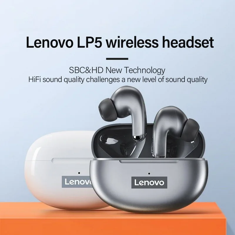 Фото Беспроводные наушники LP5, Bluetooth-наушники 5,0, Спортивная гарнитура с микрофоном, водонепроницаемая, работает со всеми смартфонами, музыкальные наушники №4