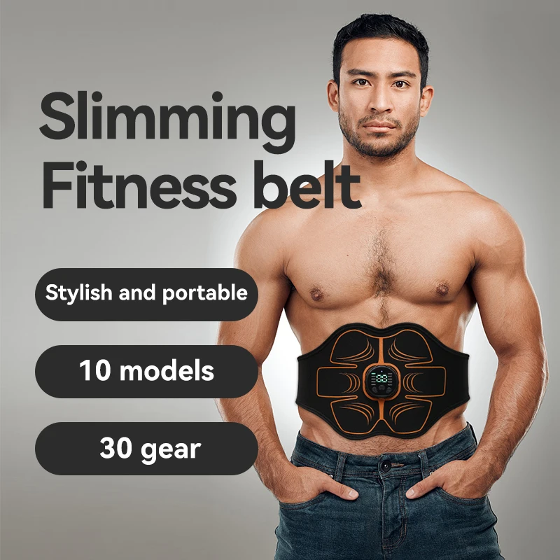 

Abdominal Muscle Stimulator Electric Toning Belt USB Recharge Waist Belly Weight Loss Home Gym Fitness Equiment