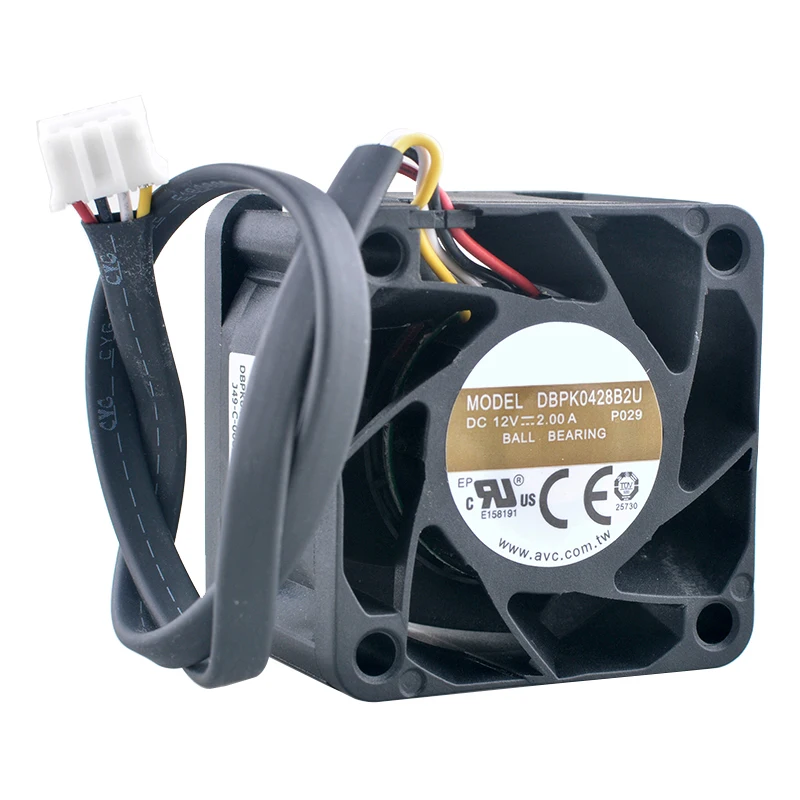 DBPK0428B2U Вентилятор 4 см 40 мм 40x40x28 DC12V 2.00A 4pin 25000 об/мин Высокоскоростной охлаждающий