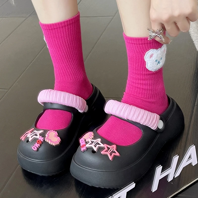 

Summer Women Slippers Garden Sandals Platform Breathable Clogs EVA Flip Flops Comfortable Outdoor Vacation Shoes Female 35-40