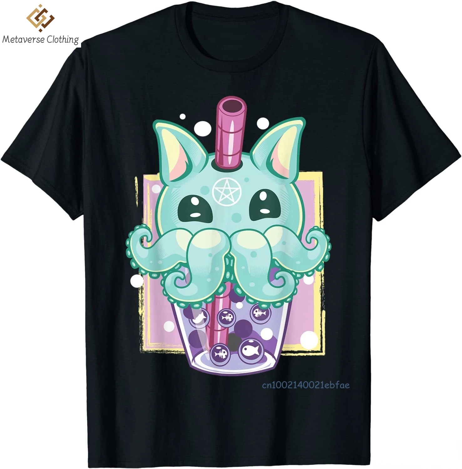 

Kawaii Pastel Goth жуткое существо Boba чай Vaporwave футболка летние мужские хлопковые повседневные футболки смешные футболки большого размера 6xl