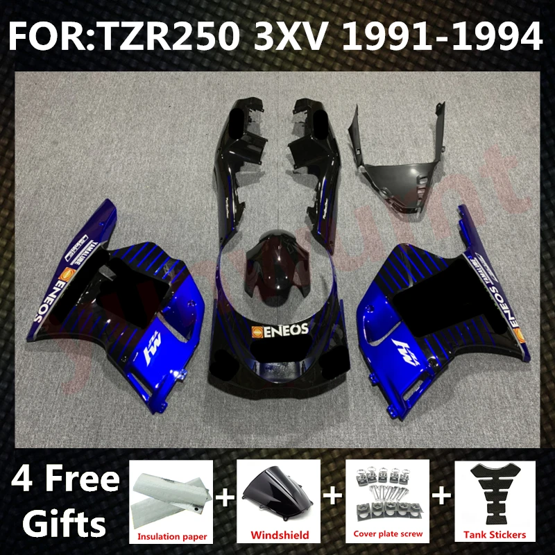 

Motorcycle full Fairings Bodywork Kit fit for TZR250 3XV 1991 1992 1993 1994 TZR 250 91 92 93 94 fairing kits set black blue