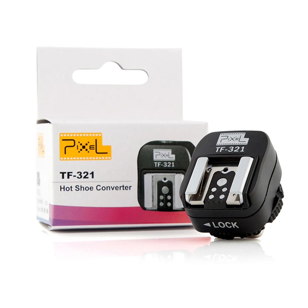 Pixel TF-321/TF- 334/TF-335 TTL Flash Hot Shoe Hotshoe Adapter Converter For Canon sony to Canon/Nikon Camera  Controller Cord  images - 6