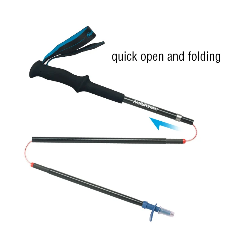 Палка прогулочная Телескопическая из углеродного волокна Ультралегкая