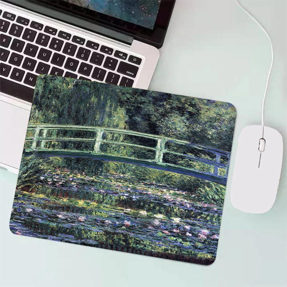 

Claude Monet Art Small Gaming Mouse Pad Gamer Keyboard Mousepad Computer Office Mouse Mat Laptop Carpet Anime Mause pad Desk Mat