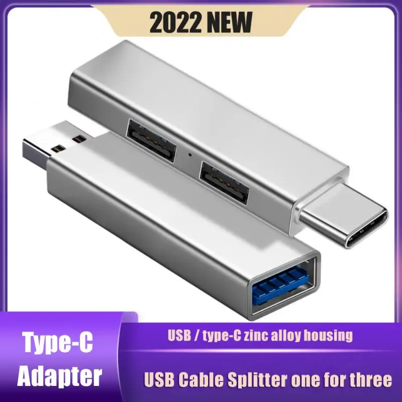 

Portable Multi Splitter Adapte Type-c Adapter Hub Docking Station Zinc Alloy Usb C Hub Office Accessories Computer Splitter